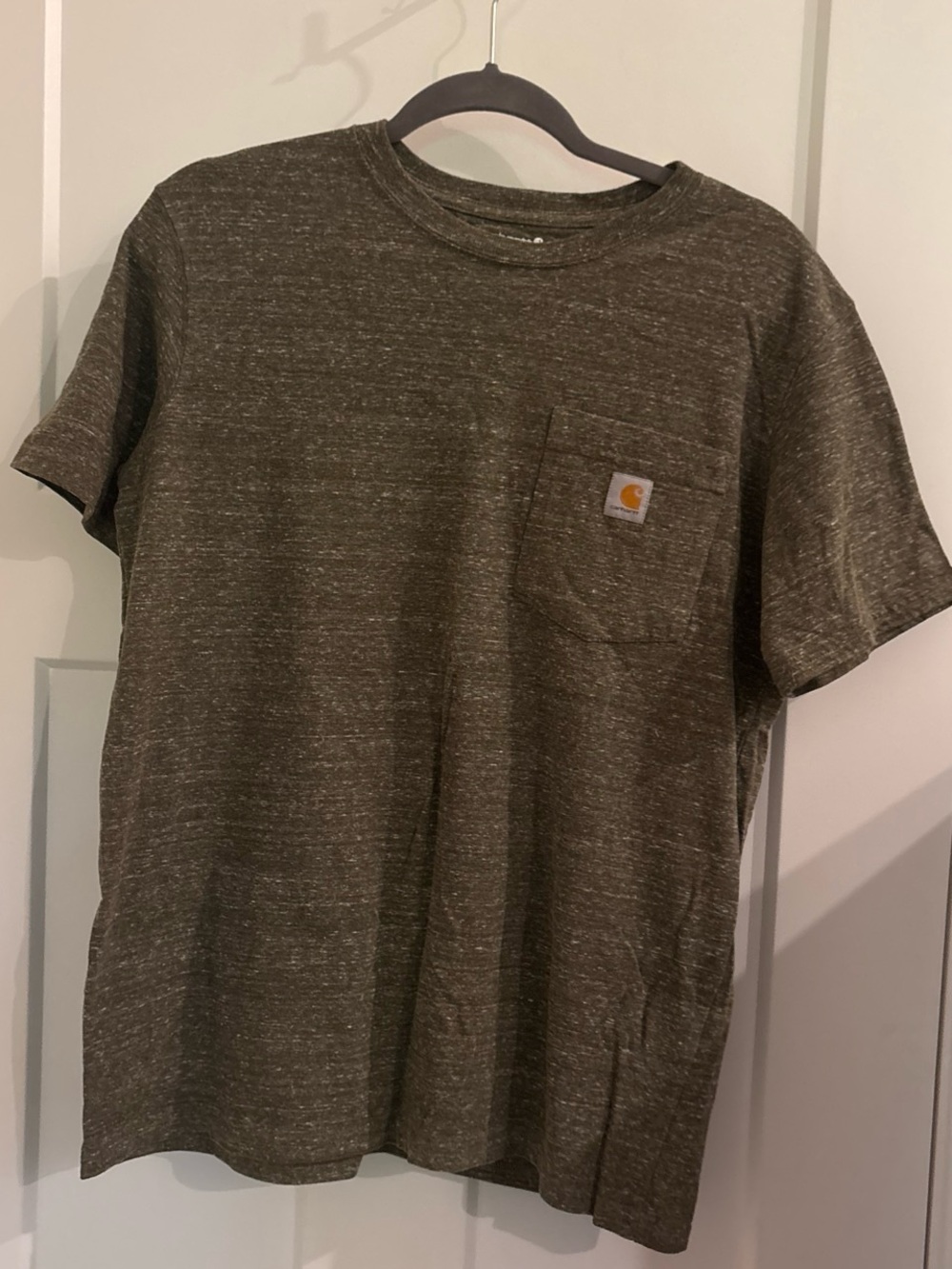 Carhartt K87 Brown Heather Pocket Tee | Loose Fit | M